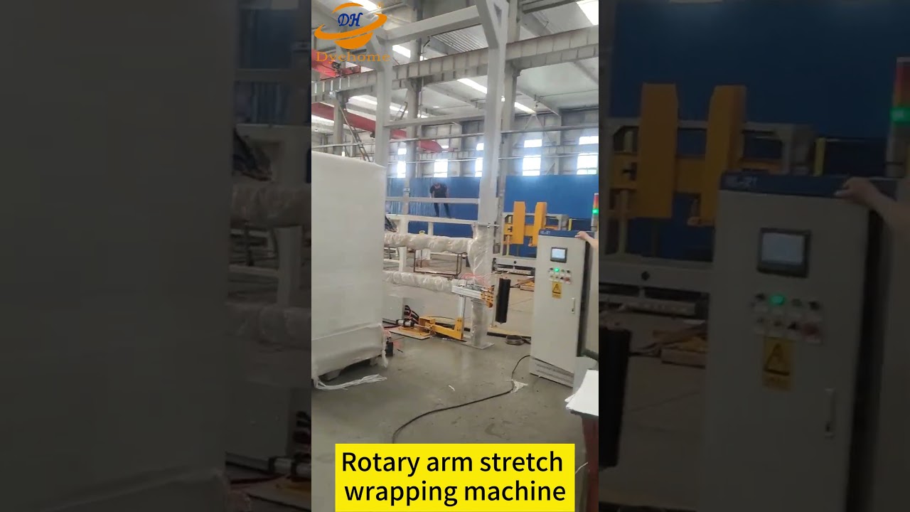 Automatic Pallet Stretch Wrapper Efficient Rotary Arm Solution