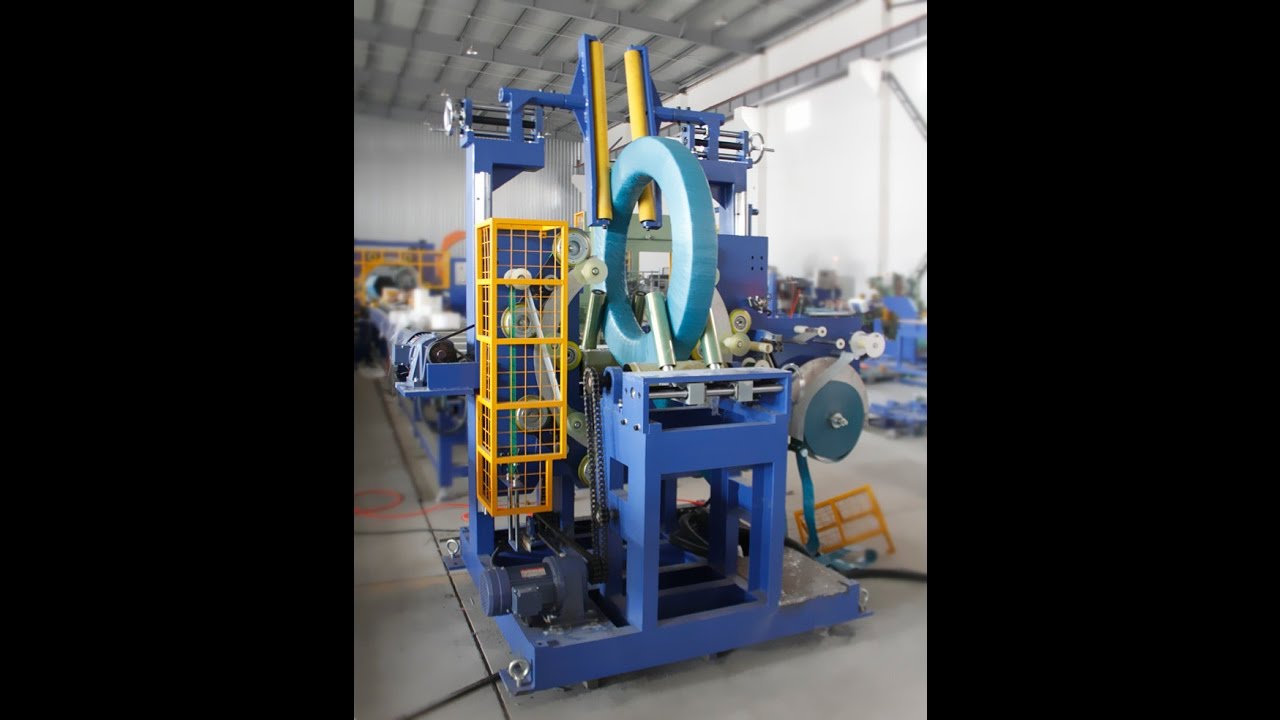 Aluminum and steel coil packing machine designed for automatic operation. Optimized for efficiency and convenience.