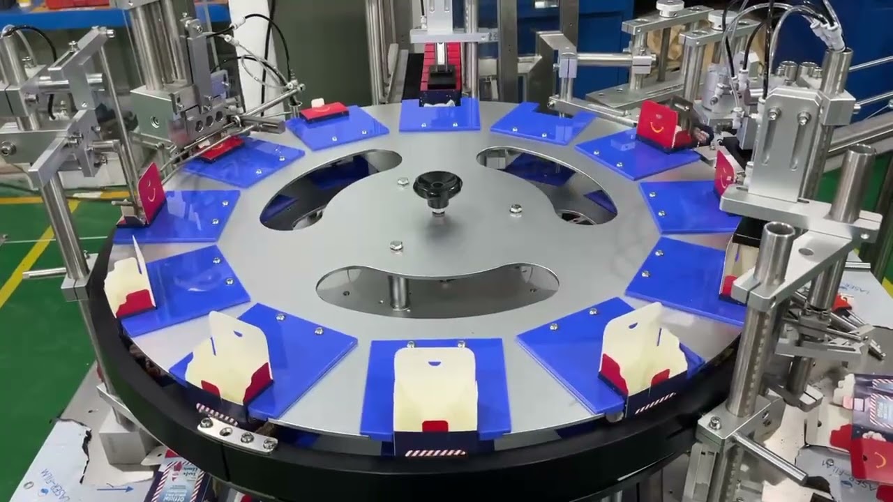 Automated cartoning machines for popsicles and face creams optimized for efficiency.