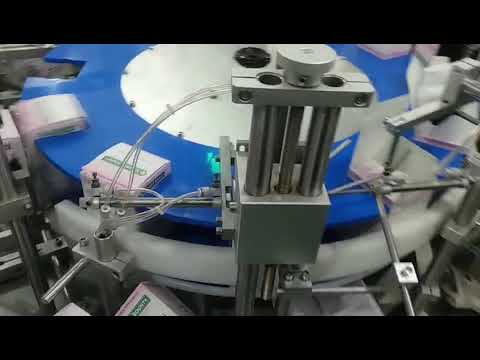 Automatic cartoning machines for pens and pill bottles with large heads.