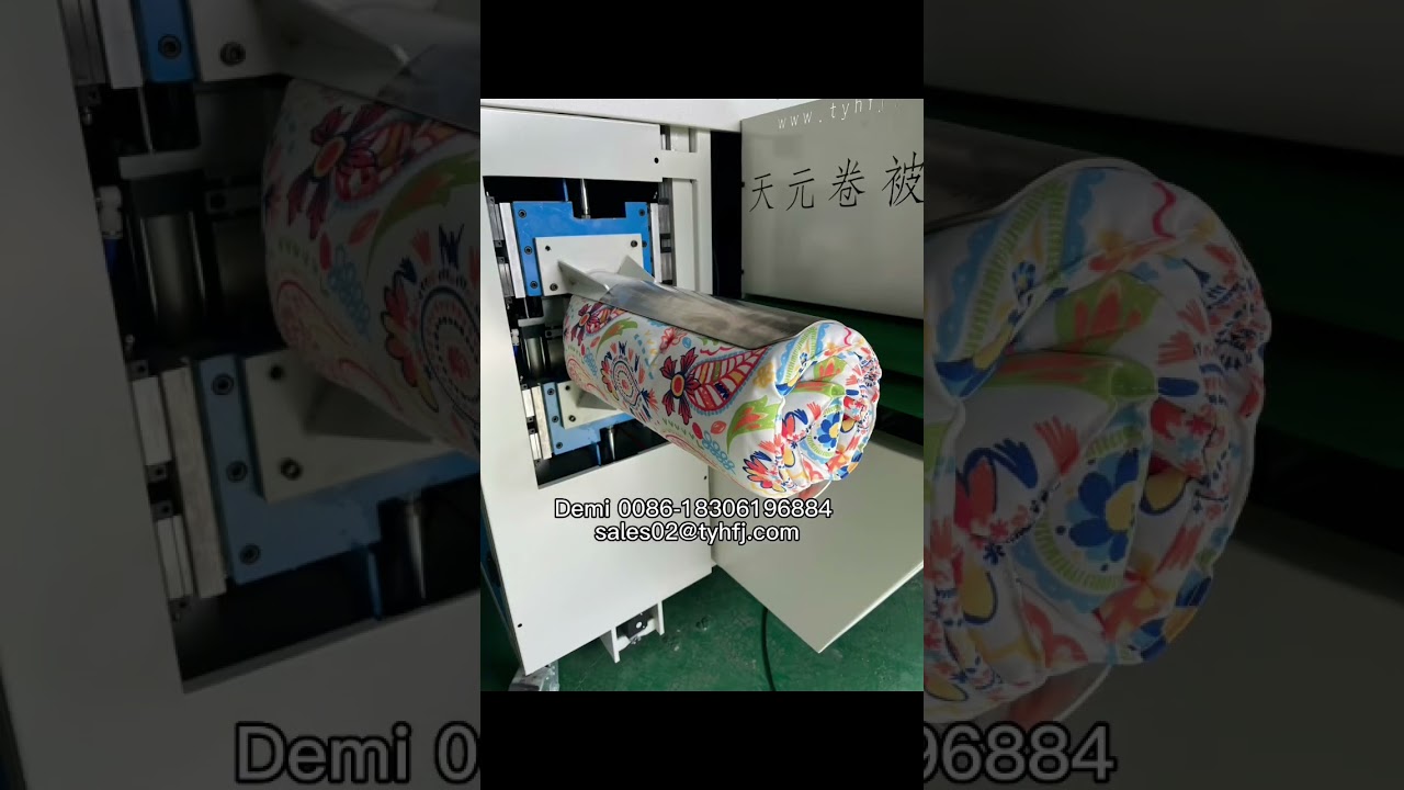 Beach lounger chair mat and mattress pads can be easily packed with an automatic roll packing machine designed for outdoor use.