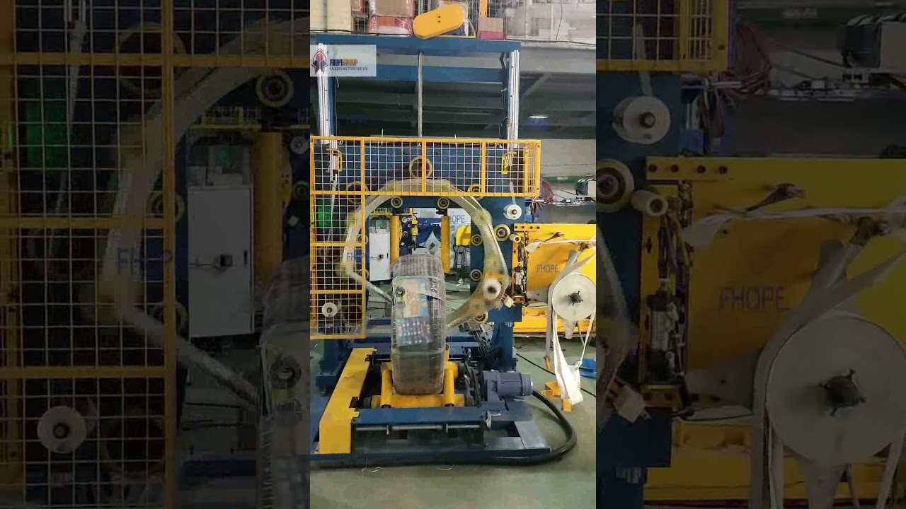 Chinese factory provides pipe coil packing machinery for Vietnamese customers.