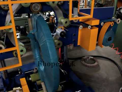 Coil packing machines for pipes and hoses, designed for efficient wrapping and packaging.