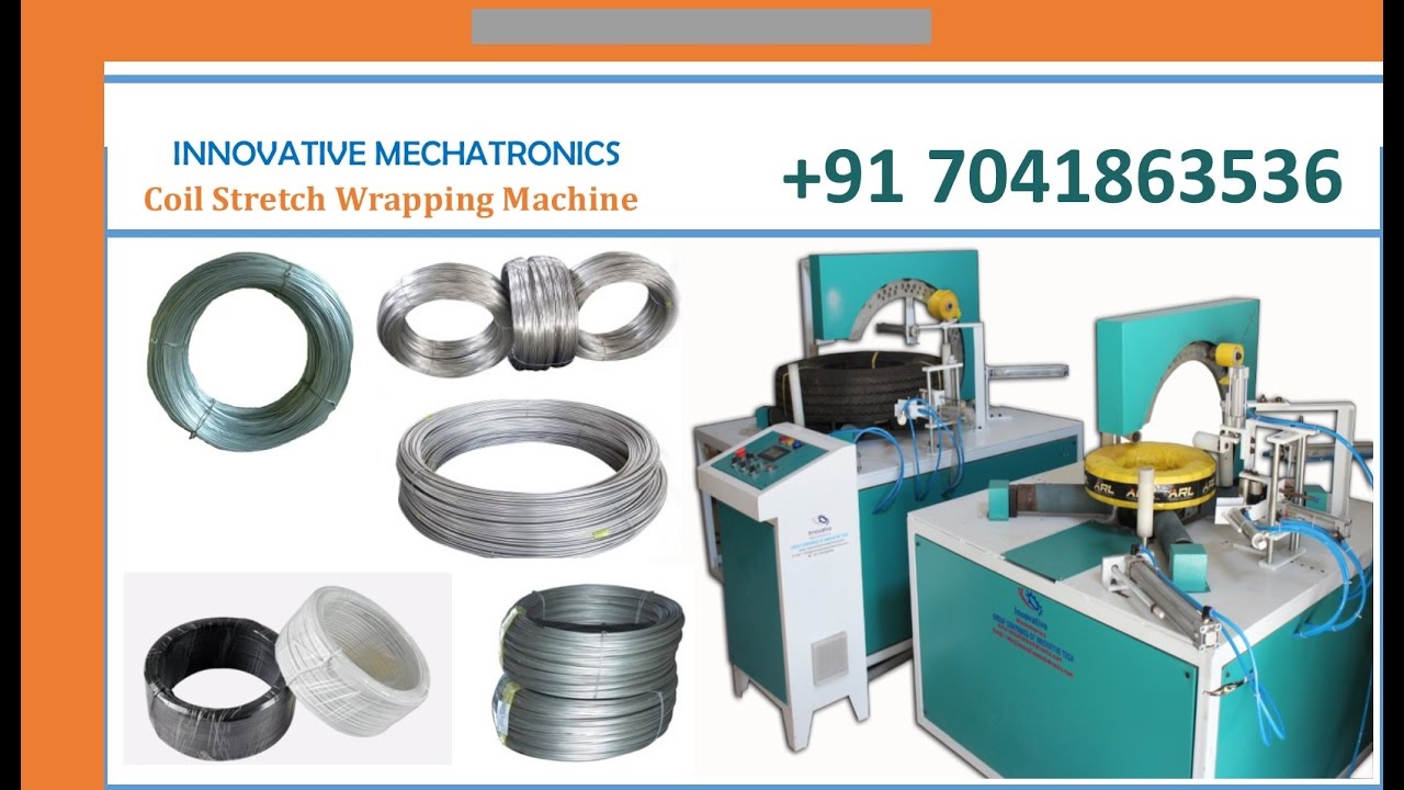 Coil wrapping machines for steel and copper, and packing machines for steel coils, optimized for efficiency and space.