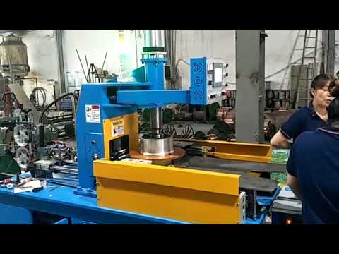 Coiling and wrapping machine for cables and wires with optimized packaging.
