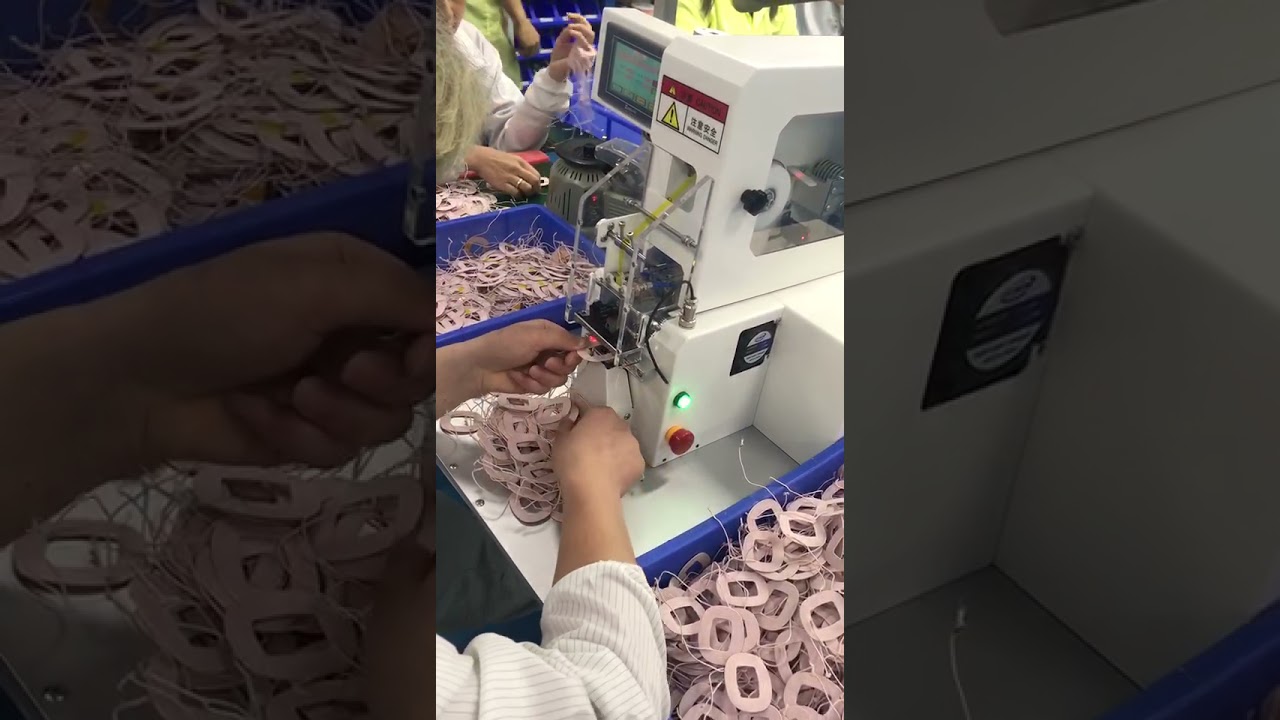 Copper wire coil wrapping machine designed for automatic tape application. Optimized for efficiency and ease of use. Copper wire coil wrapping machine designed for automatic tape application. Optimized for efficiency and ease of use.