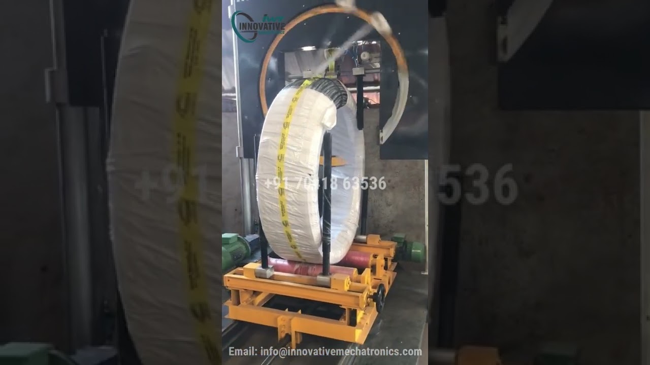 Efficient High-Speed Steel Coil Wrapping Machine for Wire Coils