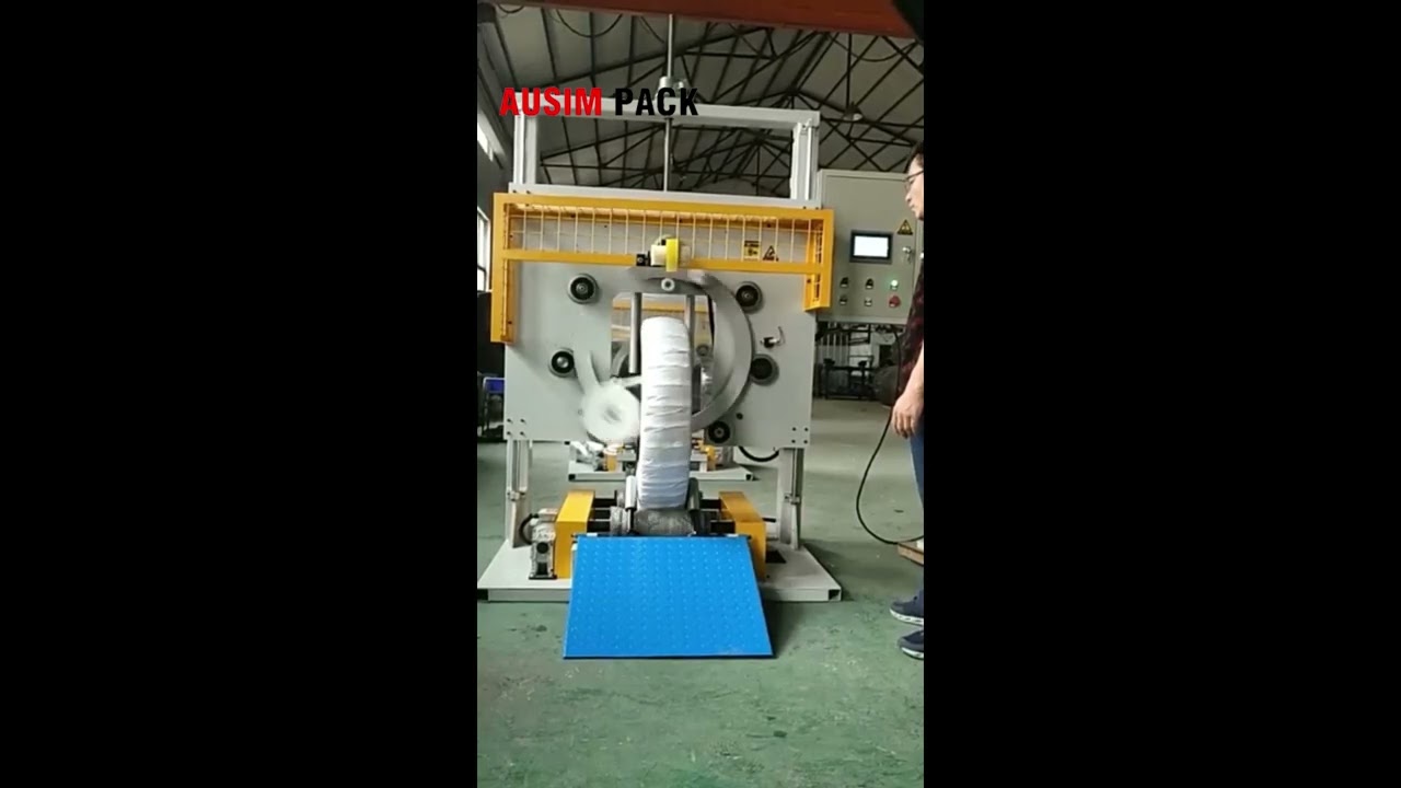 Efficient vertical coil wrapping machines for aluminum, steel, and iron wire with optimized packaging capabilities.