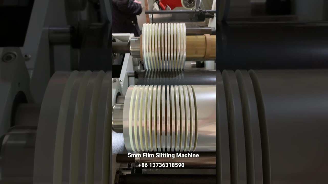 “Efficiently Slice and Roll: High-Speed 5mm Film Rewinder for 150m/min Production”