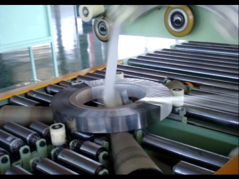 Improved Coil Packaging Machine with End Tapping, Efficient and Compact.