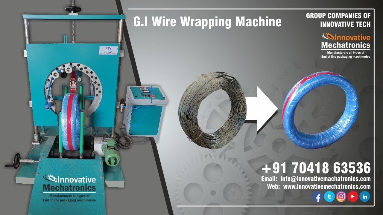 Manufacturer of vertical coil stretch wrapping and packing machines. Optimized for efficient and secure coil packaging.