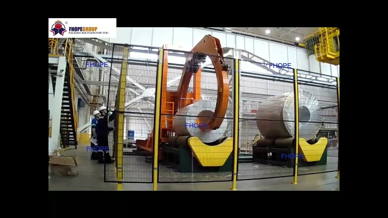 Optimized Steel Coil Packing Machine with VCI Film Stretch Wrapper. Optimized Steel Coil Packing Machine with VCI Film Stretch Wrapper.