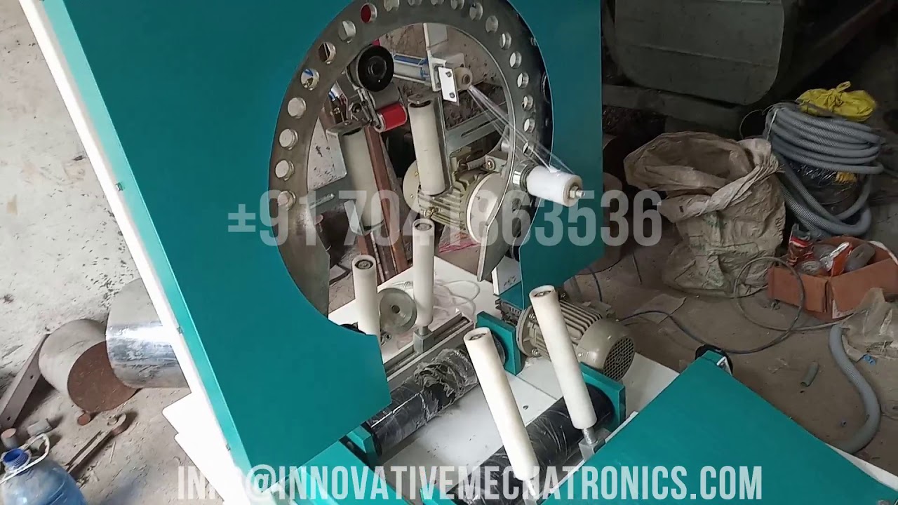 Optimized Wire Wrapping and Packing Machine for GI Wire Coils in 35 words or less. Optimized Wire Wrapping and Packing Machine for GI Wire Coils in 35 words or less.