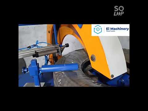 “Streamlined Coil Wrapping Machine for Binding Wire, Pipe, and Tire”