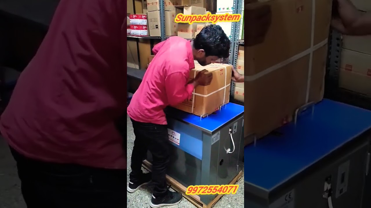 Efficient Box Strapping Equipment: Boost productivity with a semi-automatic strapping machine that uses PP straps for secure packaging. Efficient Box Strapping Equipment: Boost productivity with a semi-automatic strapping machine that uses PP straps for secure packaging.