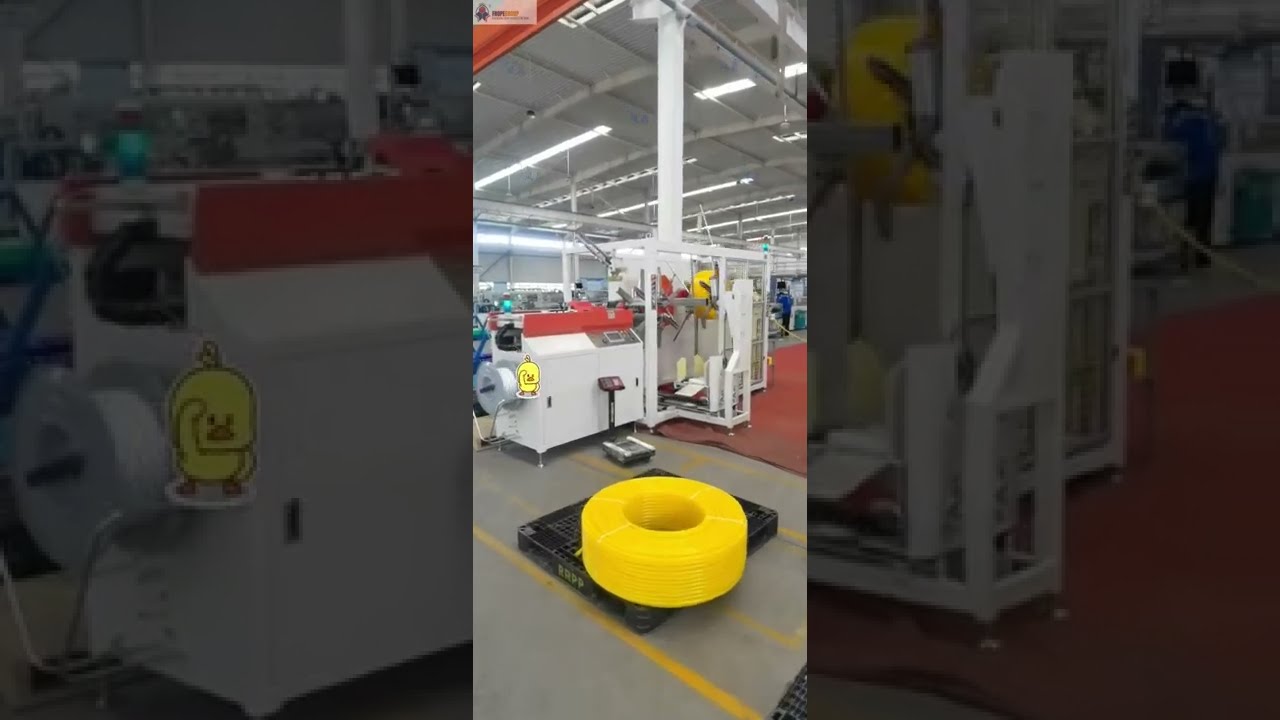 “Efficient Coiling and Strapping Solution for Plastic Pipes – Boosting Productivity and Quality”