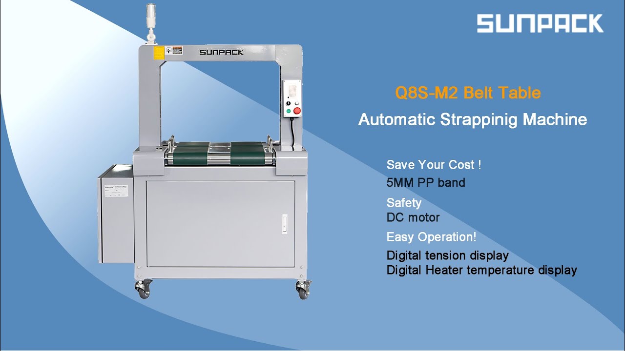“Efficient and Versatile Belt Table Strapping Machine: Boost Productivity with the Q8S-M2 Model!” “Efficient and Versatile Belt Table Strapping Machine: Boost Productivity with the Q8S-M2 Model!”