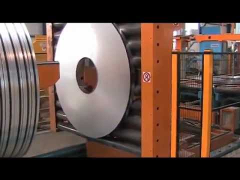 “Effortless Coil Strapping: Streamlining Slit Coil Processing with FROMM’s Automatic Solution”