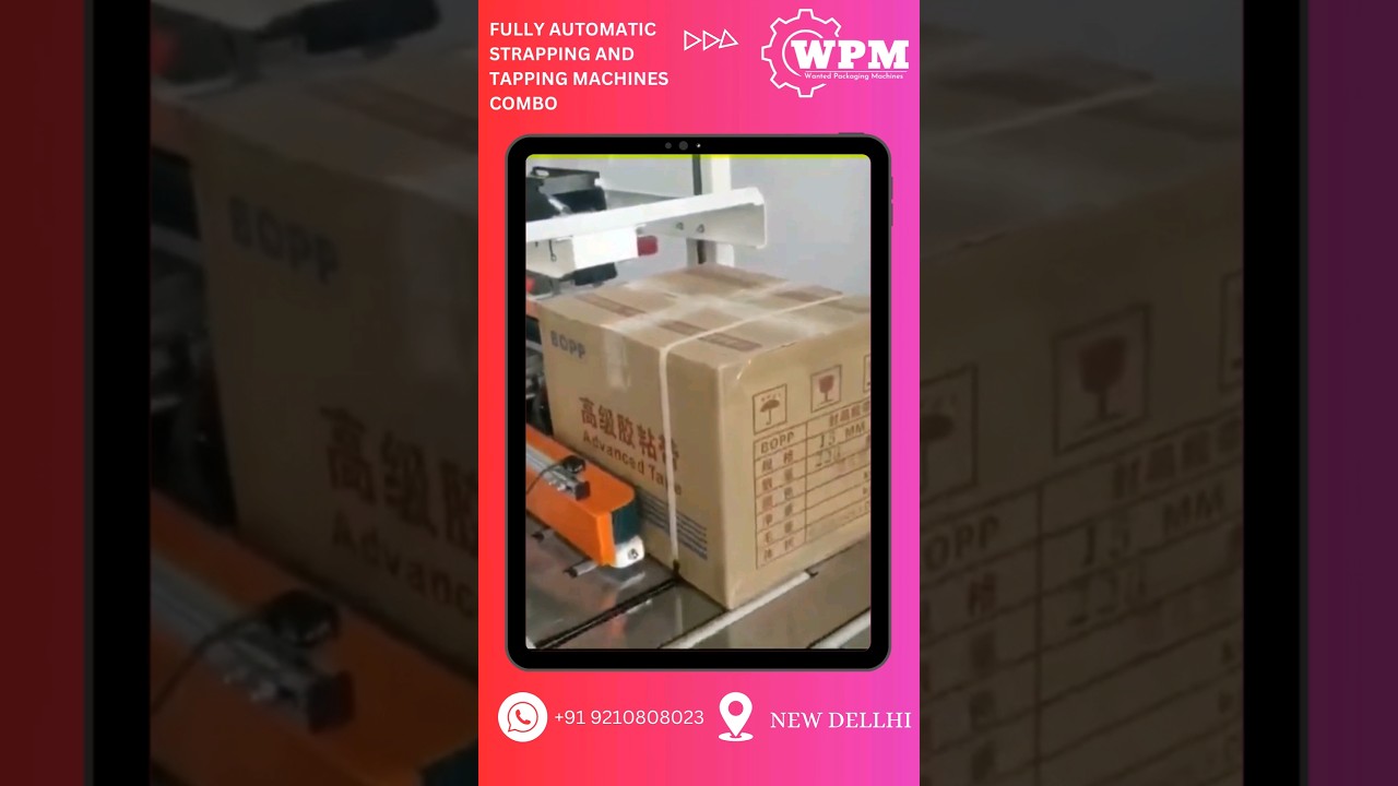 “Innovative Combo: Streamlined Fully Automatic Strapping and Tapping Machine for Sale!” “Innovative Combo: Streamlined Fully Automatic Strapping and Tapping Machine for Sale!”