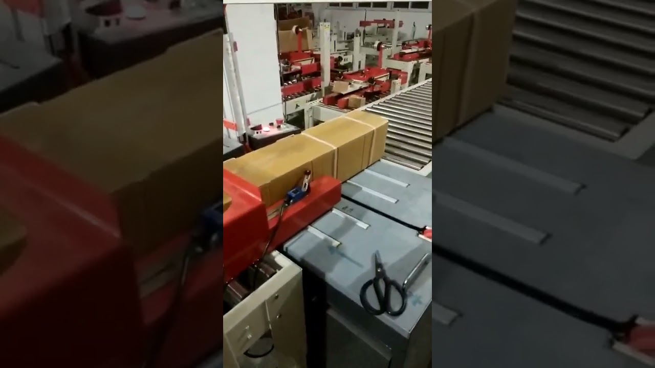 “Innovative Long Box Tape Sealing Machine: Enhanced Testing for Paper Box Carton Strapping”