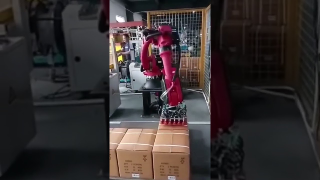 “Innovative Robotic Solution for Streamlined Carton Case Strapping and Palletizing”