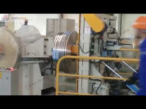 “Innovative Solution for Efficient Strapping of Slit Coils: Automated Strapping Line for Enhanced Performance”