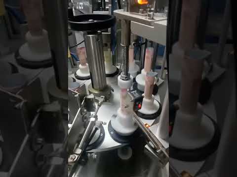 Optimized Rotary Filling and Ultrasonic Sealing Machine for Creams, Lotions, and Pastes in Soft Tube Hoses.