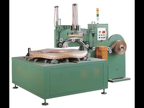 Optimized Stretch Film & Knit Tape Machine for Wrapping Tyres, Pipes, Hoses, Cables, Coils, and Bearings