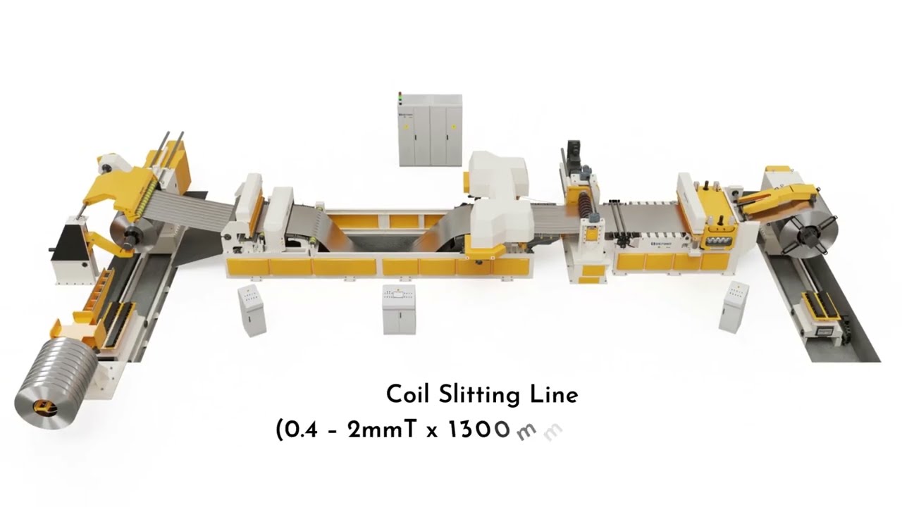 Precision Slitter: High-Capacity Coil Cutting Machine for Diverse Materials (0.4 – 2 mm Thickness x 1300mm Width x 10 Tons)