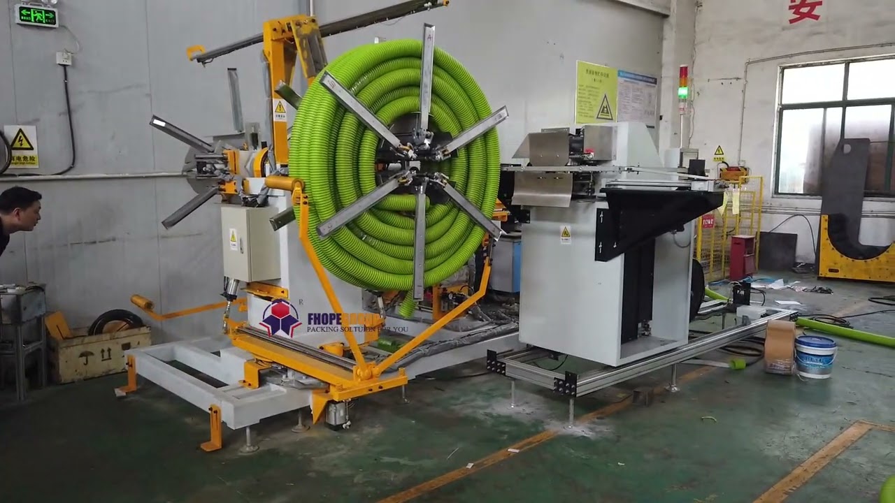 Revolutionary Coiling and Strapping Machine for Double Wall Hoses: Unparalleled Innovation for Enhanced Efficiency Revolutionary Coiling and Strapping Machine for Double Wall Hoses: Unparalleled Innovation for Enhanced Efficiency