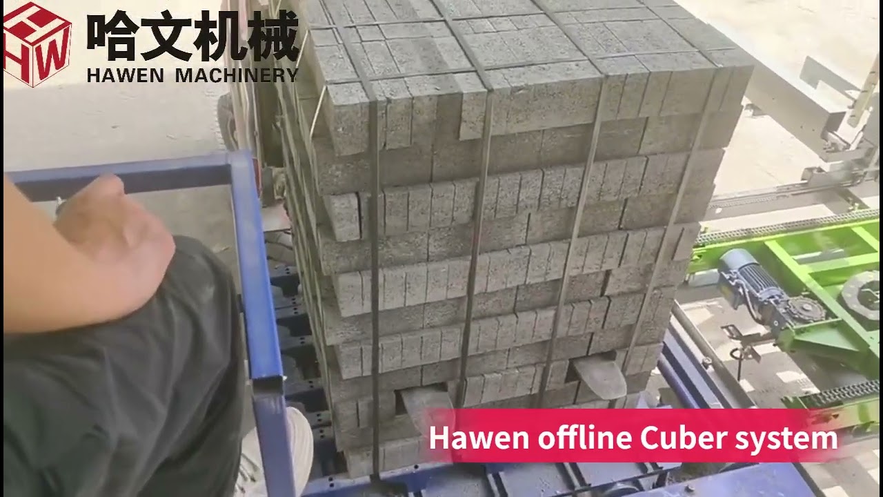 “Revolutionary Offline Cuber with Automated Strapping: Boost Efficiency and Productivity with Hawen Machinery’s Innovative System”
