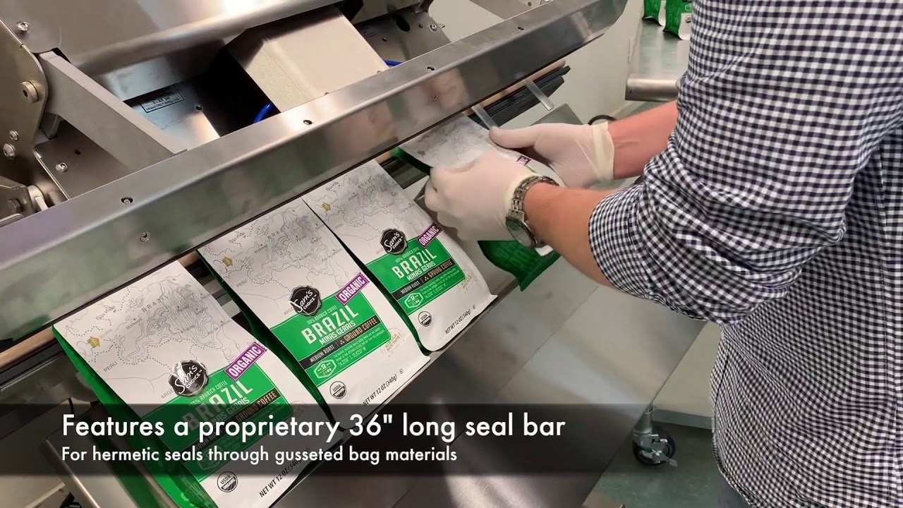 12oz Coffee Bag Run-Off: Nitrogen Flush with Food Bag Filling Machine 12oz Coffee Bag Run-Off: Nitrogen Flush with Food Bag Filling Machine