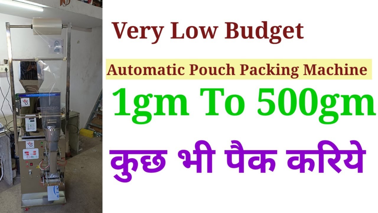 1g to 500gm Pouch Packing Machine with Automatic Weighing and Filling