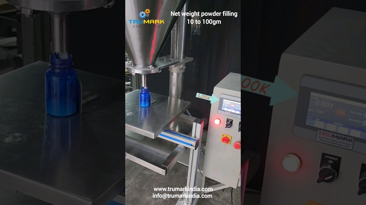 Accurate Powder Filling Machine: 10 to 100gm per Packing Accurate Powder Filling Machine: 10 to 100gm per Packing