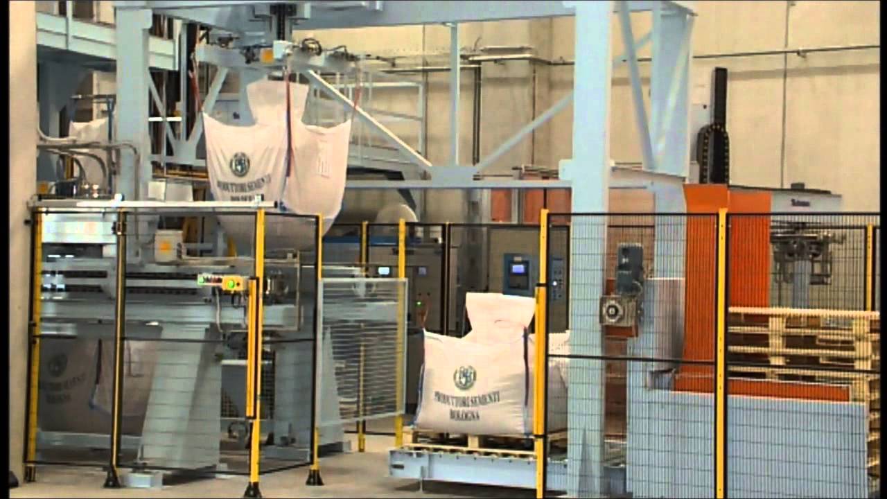 Automated Bulk Bag Filling and Closing Machine