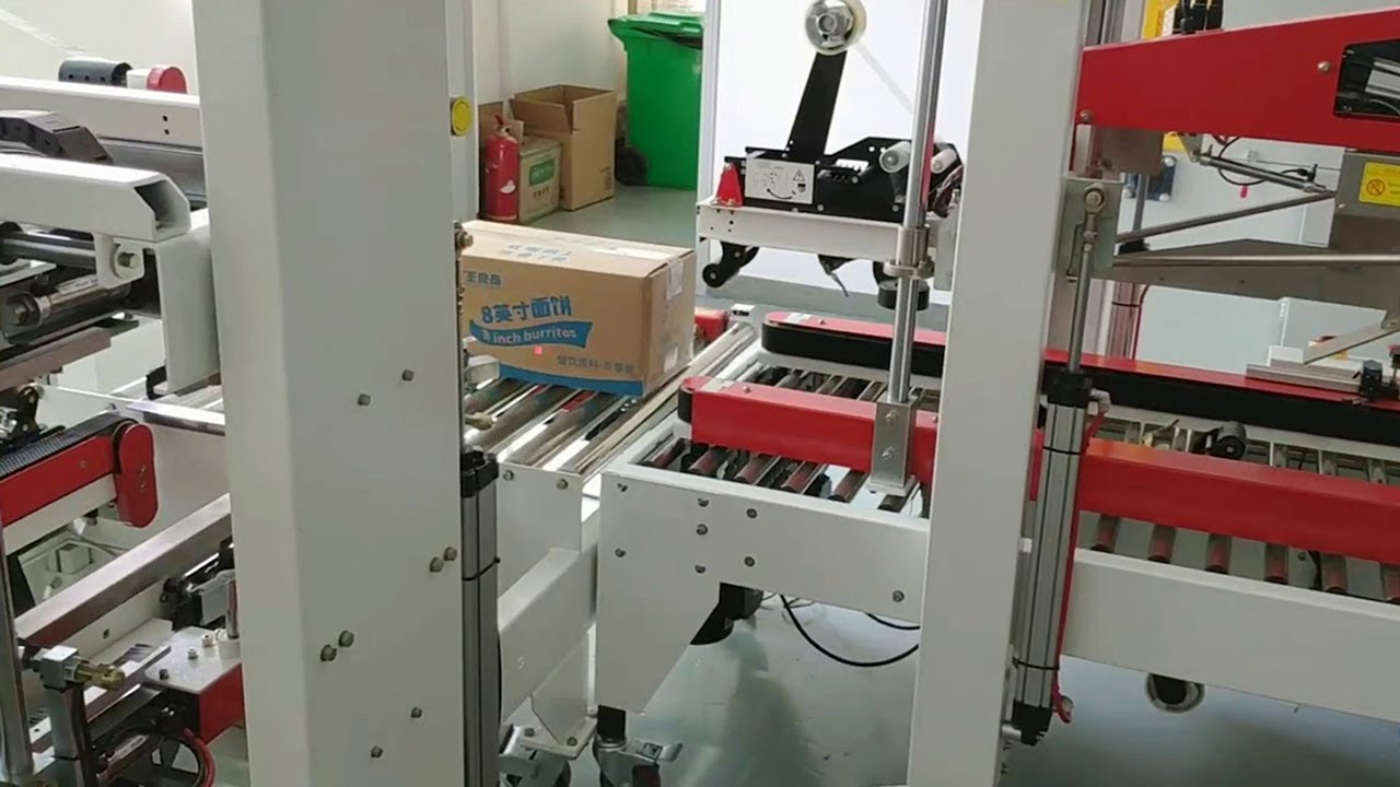 Automatic Box Sealing Machine with Adjustable System for Various Cases Automatic Box Sealing Machine with Adjustable System for Various Cases