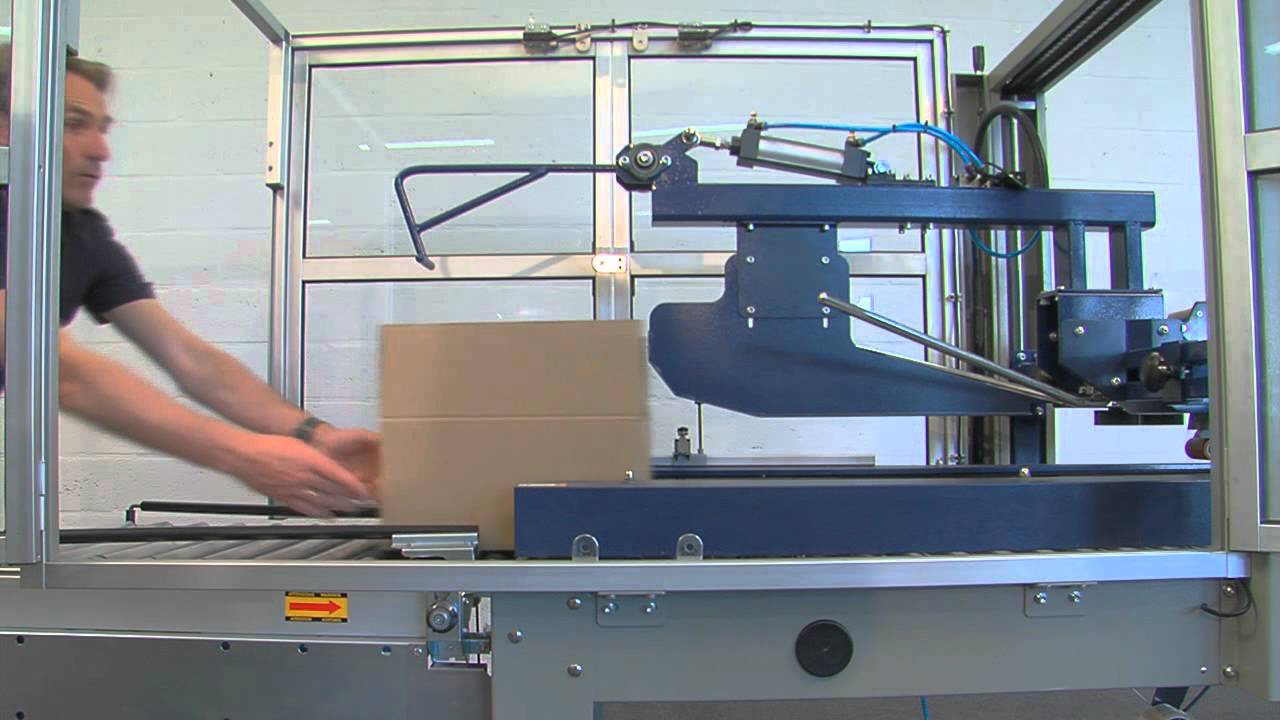 Automatic Carton Sealer with Flap Folder for Efficient Box Sealing