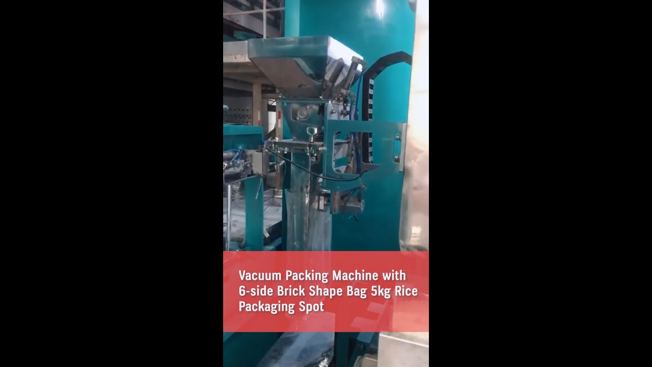 Automatic Vacuum Packing Machine for 5kg Rice: 6-Side Brick Shape Bag Automatic Vacuum Packing Machine for 5kg Rice: 6-Side Brick Shape Bag