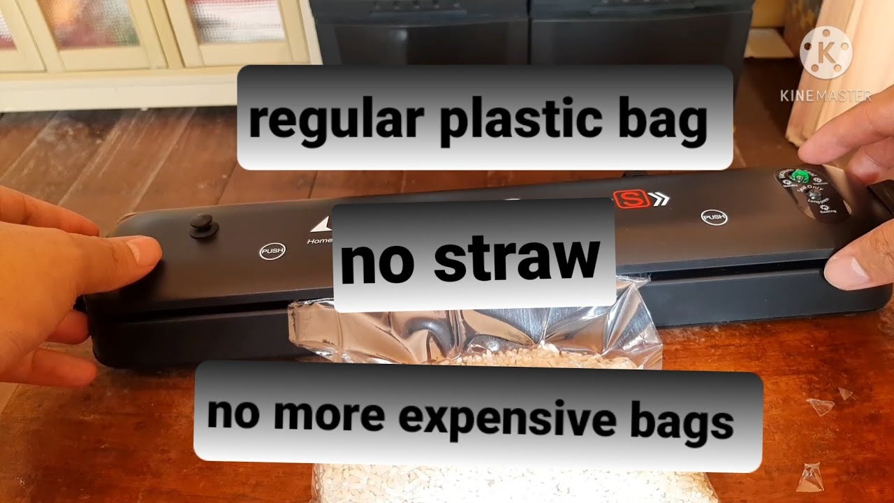 Efficient Food Vacuum Packing: Seal Regular, Smooth & Inexpensive Plastic Bags