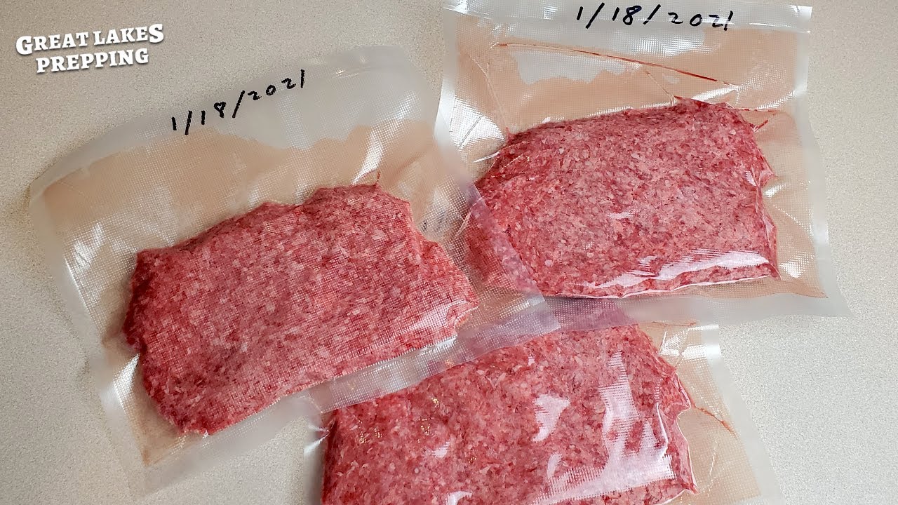 Efficient Ground Meat Freezing with Vacuum Sealing Method