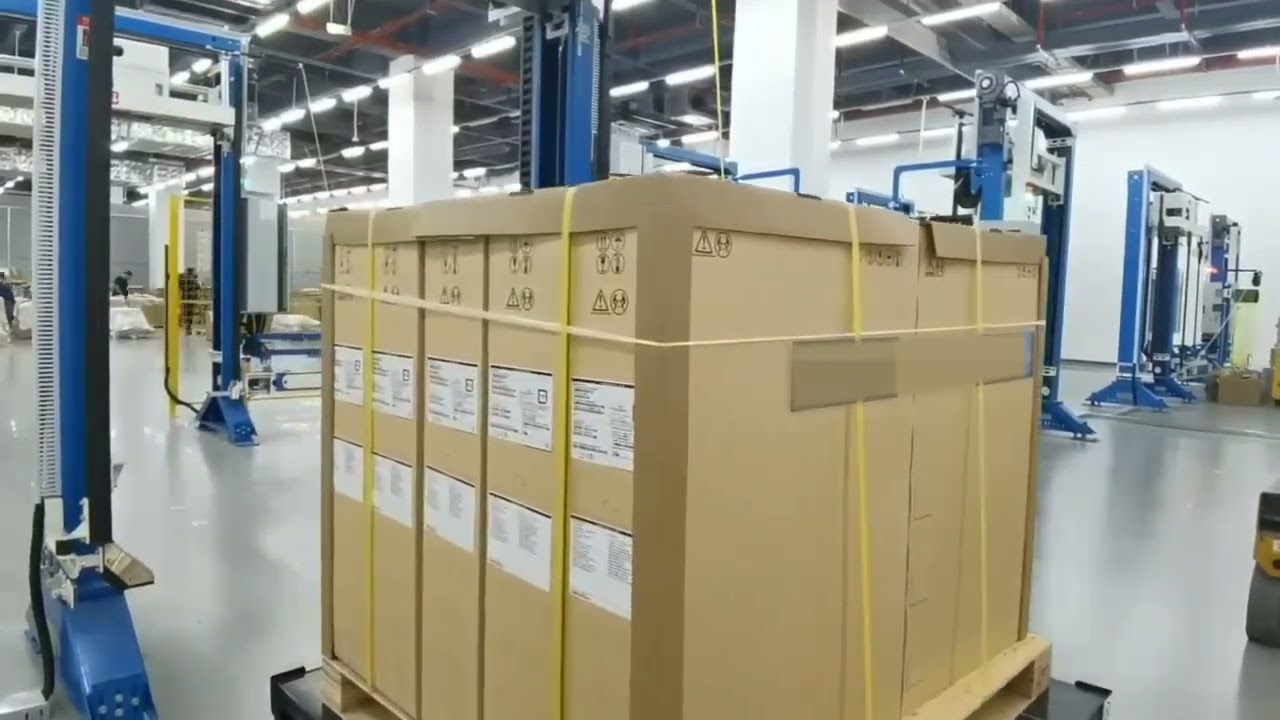 Efficient Pallet Strapping & Wrapping System: Fully Automated and Rotary