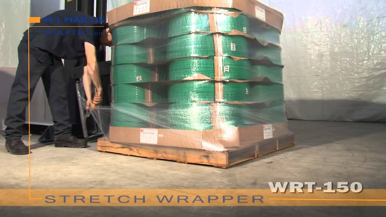 Efficient Semi-Automatic Rotary Arm Stretch Wrapper