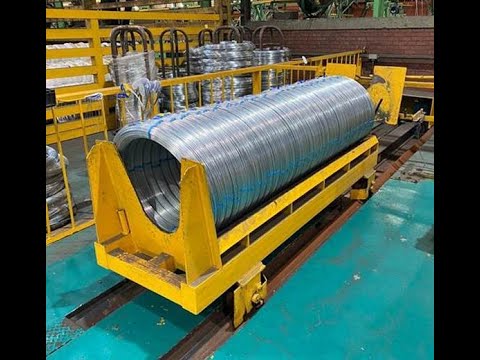Efficient coiling and packaging machine for steel wires – enhanced productivity and convenience.