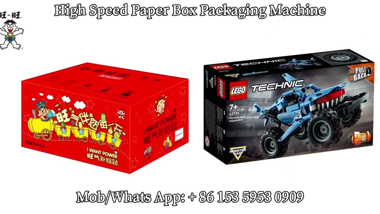 Fast Carton Paper Box Packing Machine