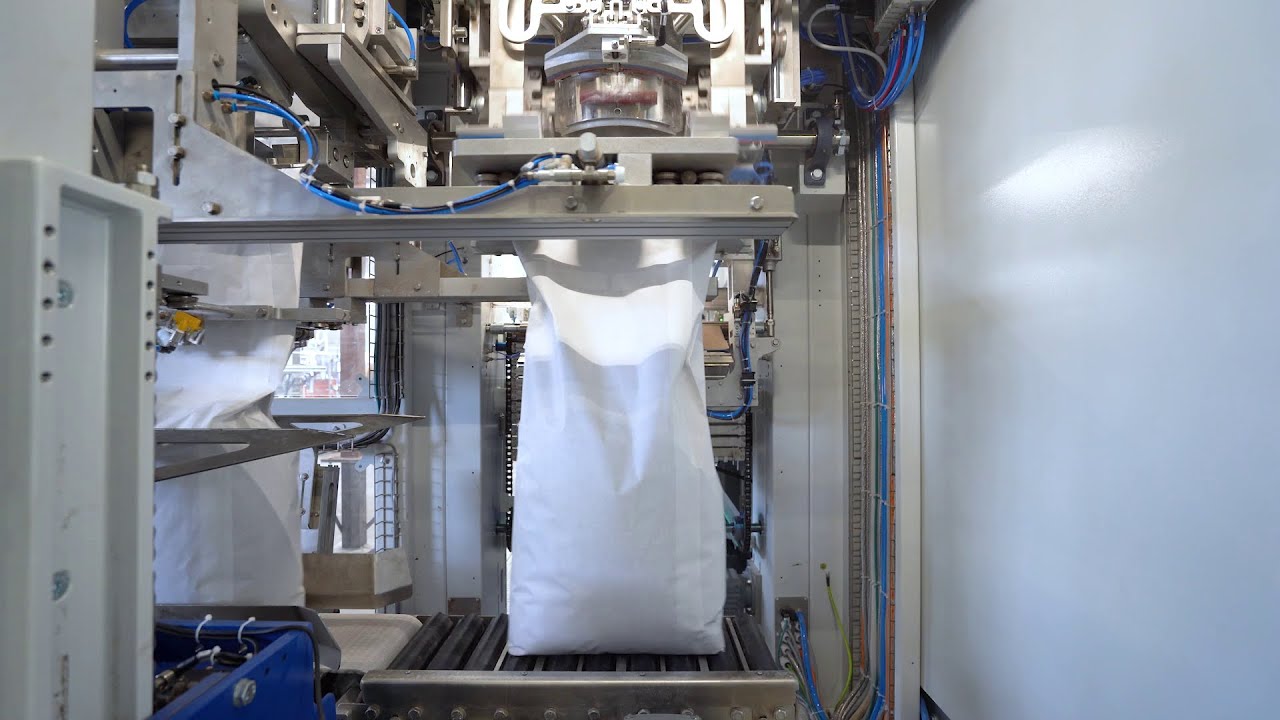 Flour Bagging Machine with Pinch Top Closure