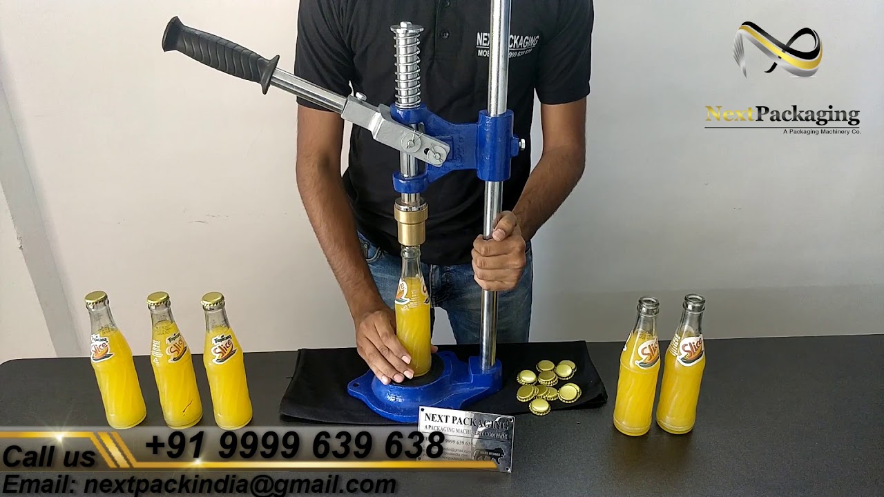 Glass Bottle Crown Capping Machine