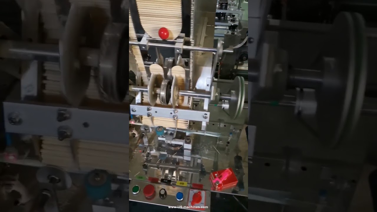 High-Speed Chopsticks Sorting and Packaging Machine Demo
