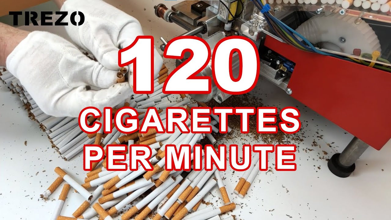 High-Speed Cigarette Machine: Tube Packing Unit Offers 120 Cigarettes per Minute