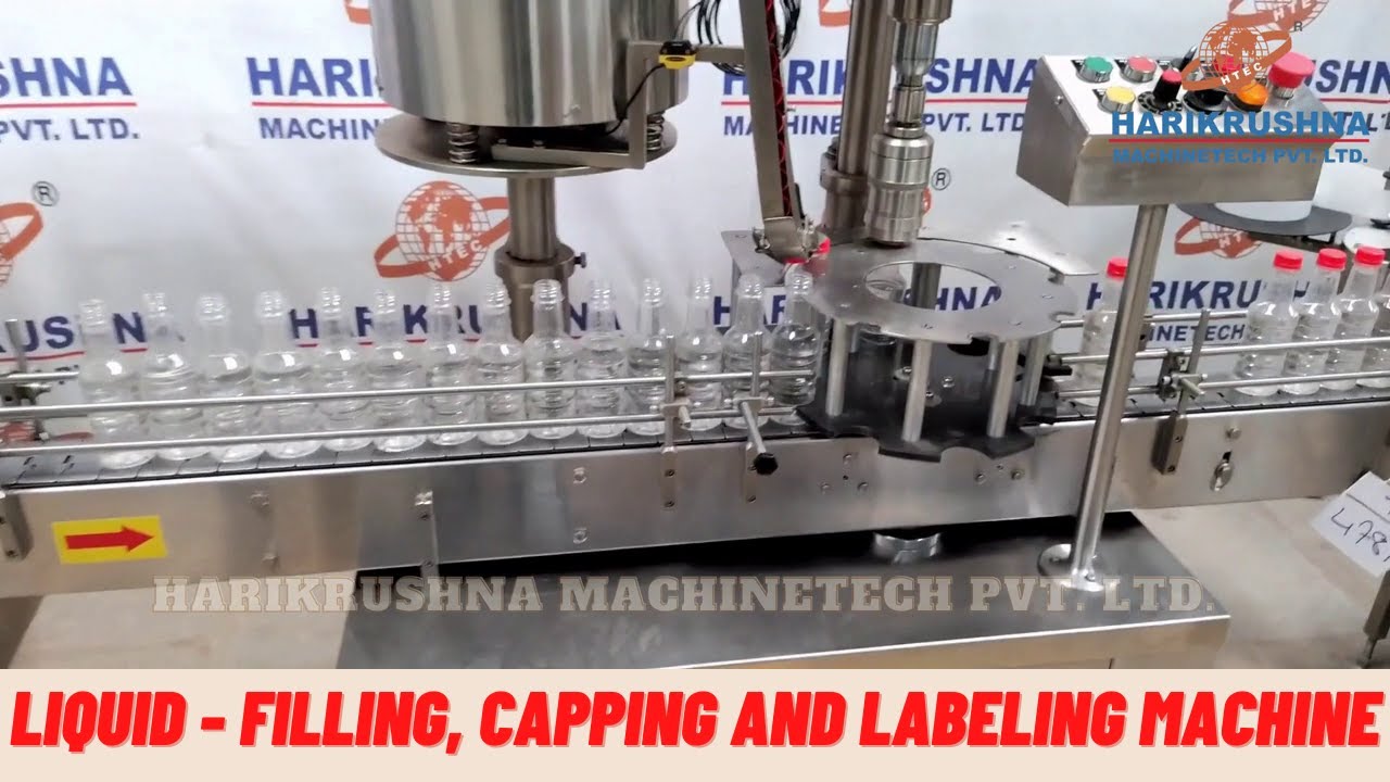 High-Speed Liquid Filling, Capping, and Labeling Machine for Efficient Bottle Packaging