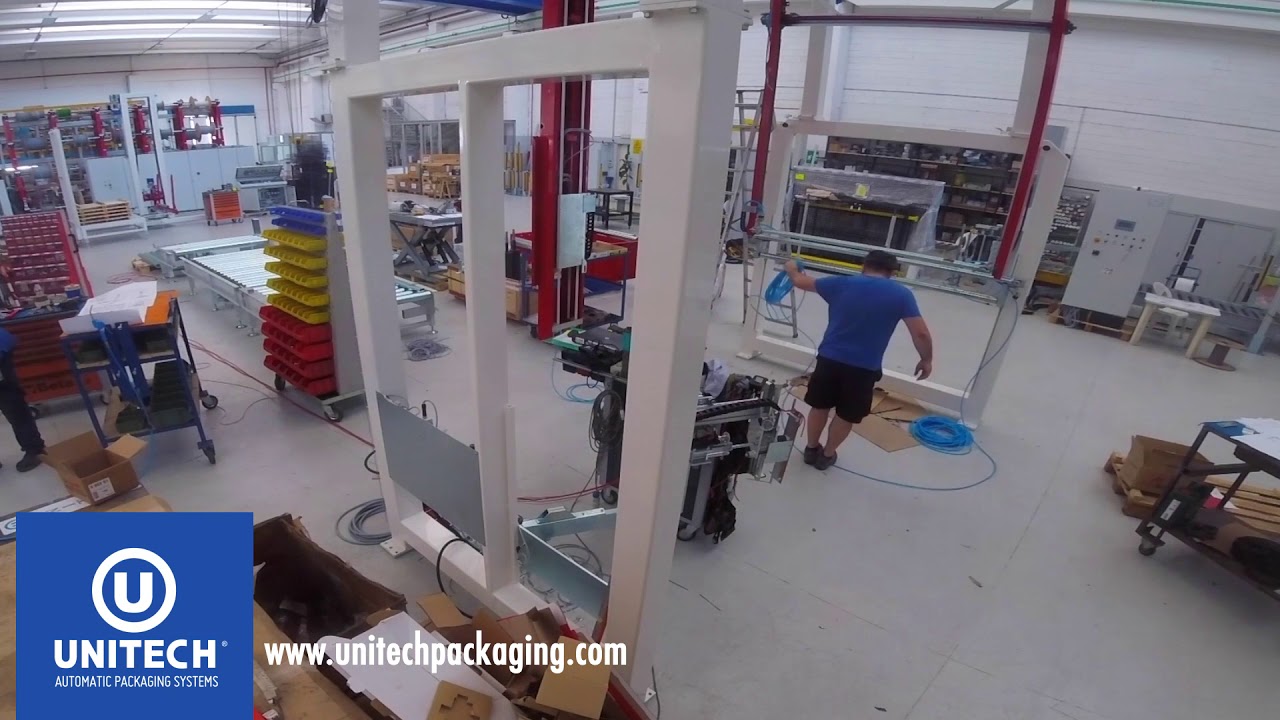 High-Speed Rotary Arm Wrapper with Top Cover and Corner Board Application
